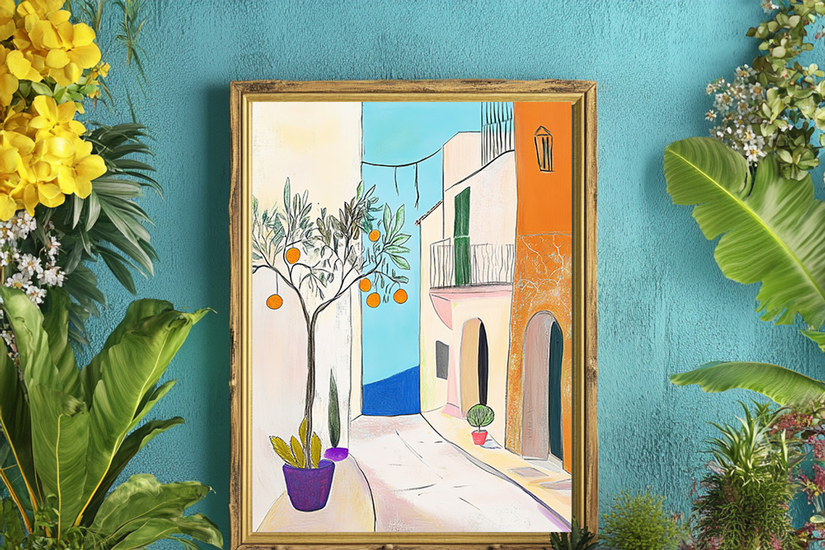 Mediterranean Spring Digital Papers, an Object Illustration by Fusion Dream (Photo 5 of 9)