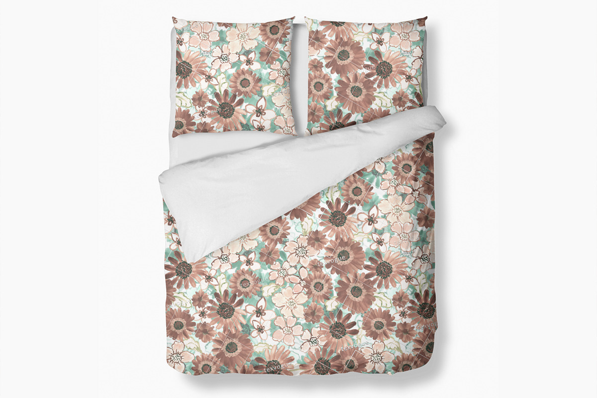 Krizantem Flower - Seamless Patterns, a Pattern Graphic by texvogue (Photo 7 of 18)
