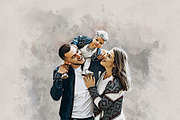 Costume Family Watercolor Art, an Action Add-On by MRI STUDIO (Thumbnail 25 of 27)
