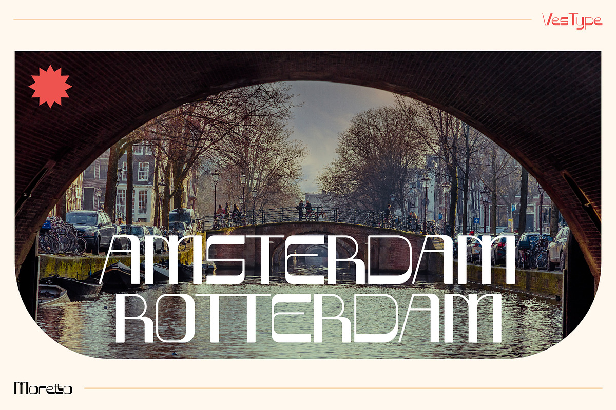 Moretto Display Font - VesType, a Sans Serif Font by aditvest (Photo 2 of 8)