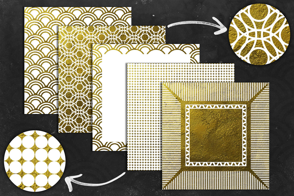 Elegant Wht and Gold Pack preview 3
