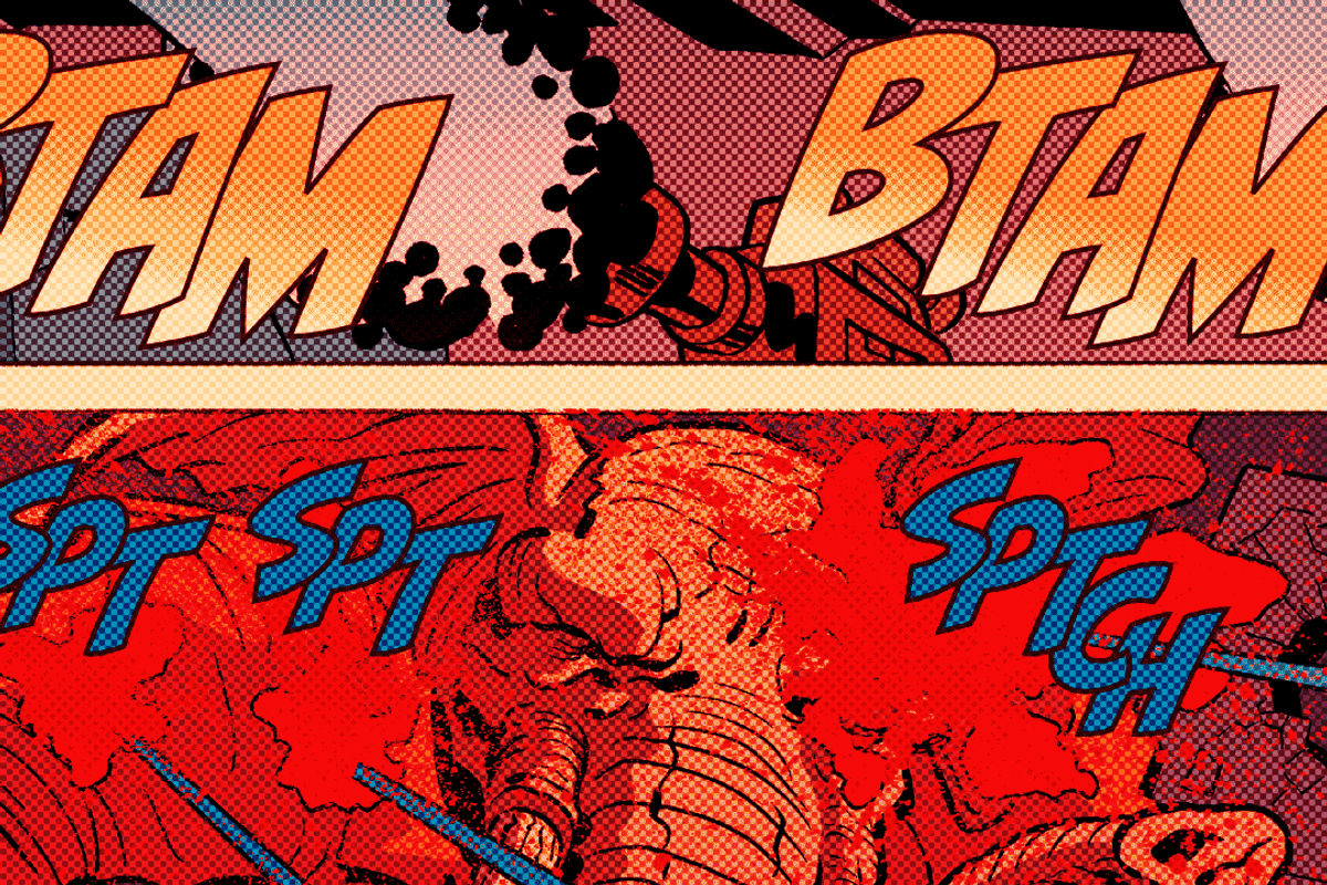 Biff Bam Boom Comic Book SFX Font preview 5