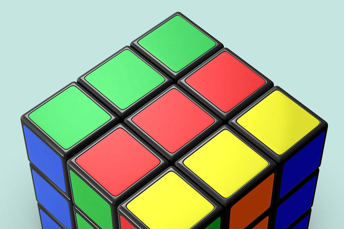 Rubik's Cube Mockup - 6 views, a Merchandise Mockup by Illusiongraphic (Photo 14 of 16)