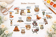 Grumpy Woodland Hygge Sublimation, a Decorative Illustration by Artnoy (Thumbnail 7 of 18)