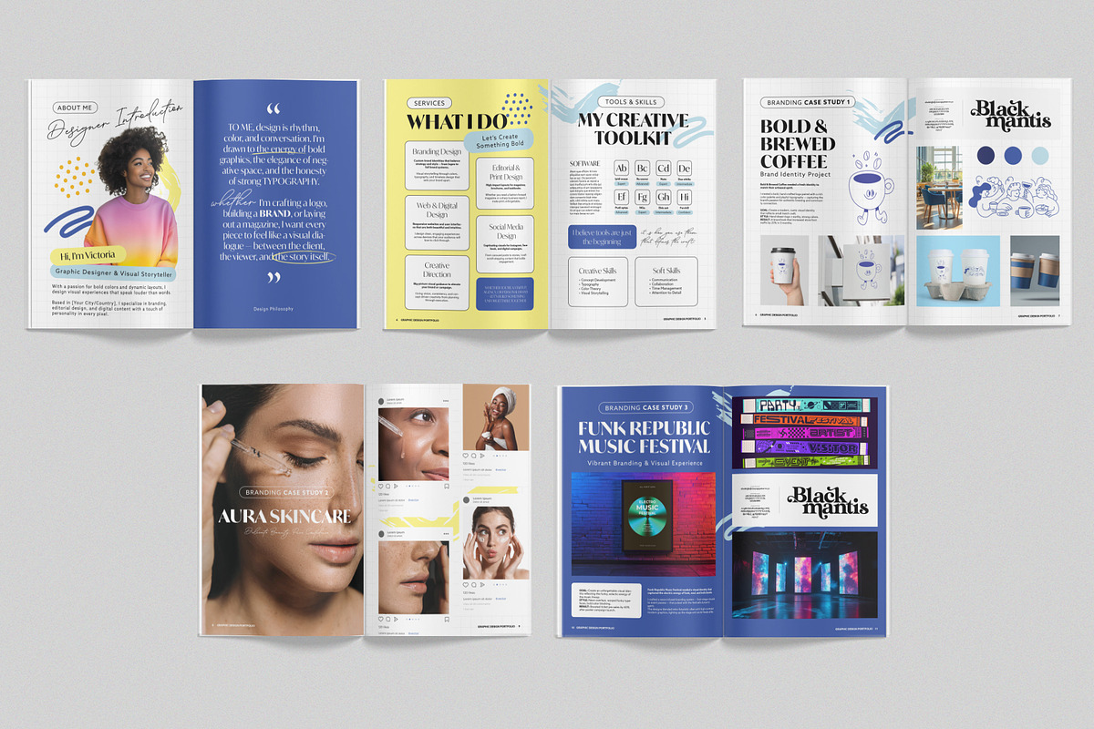 Graphic Design Portfolio Template, a Brochure Template by BrandPacks (Photo 2 of 7)