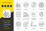 People with Disabilities Icon Set, an Outline Icon by Grand Design (Thumbnail 3 of 3)