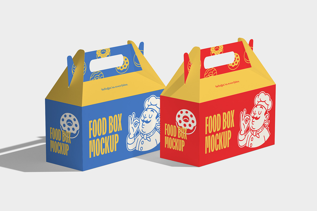 Food Box Mockups, a Mockup by artimasa (Photo 5 of 5)