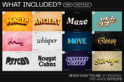 12 Text Effect Templates, a Layer Style Add-On by iDoodle Studio (Thumbnail 2 of 6)
