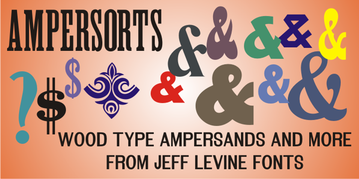 Ampersorts JNL, a Symbol Font by Jeff Levine Fonts