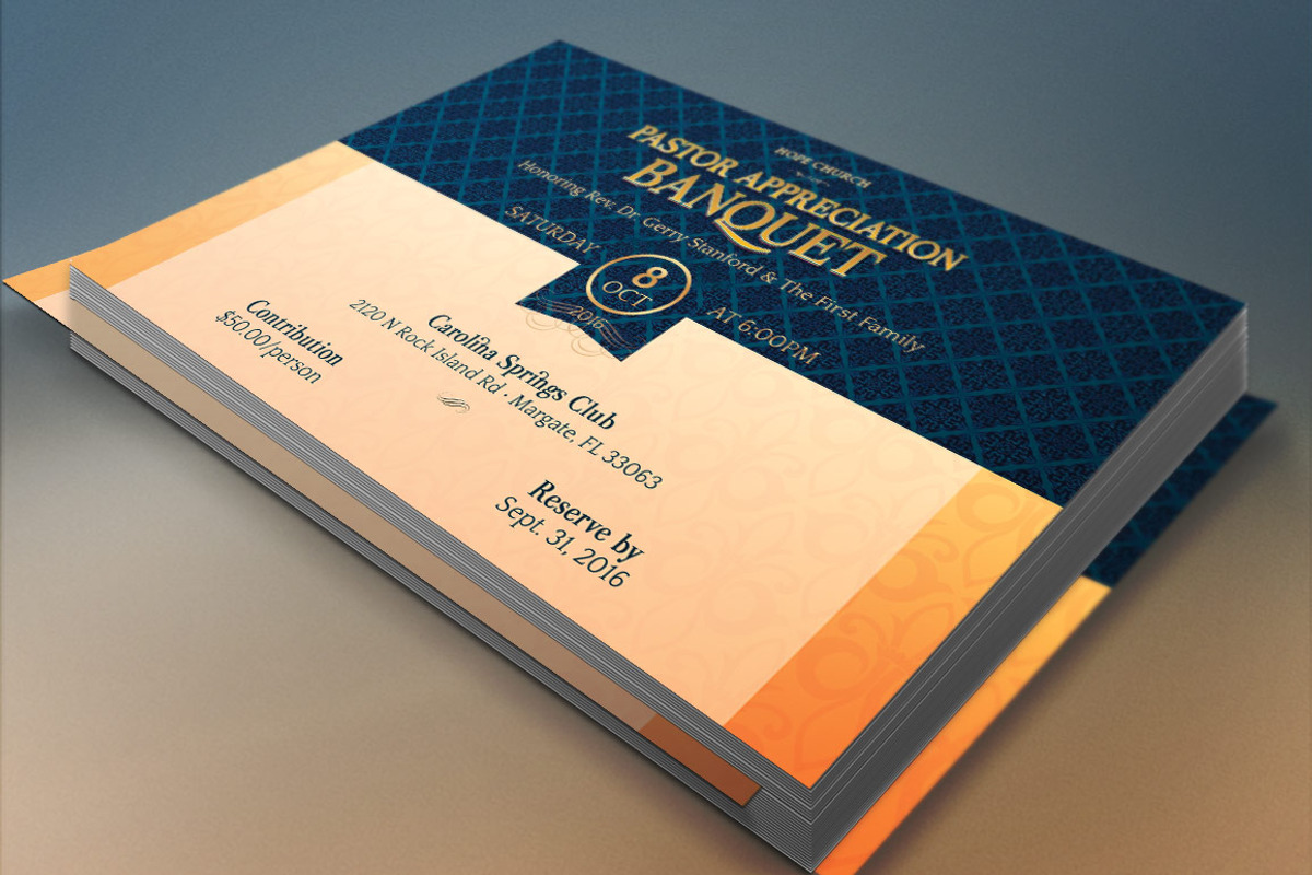 Pastor Appreciation Template Kit, an Invitation Template by Godserv Designs (Photo 2 of 7)