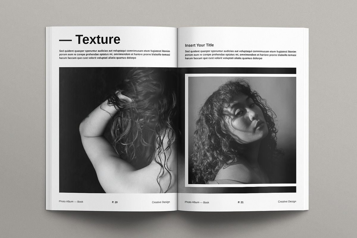 Digital Photo Album Book Template, a Brochure Template by E-Type (Photo 8 of 10)