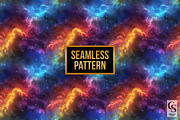 Rainbow Galaxy Stars Background, a Pattern Graphic by Creative Store (Thumbnail 4 of 5)