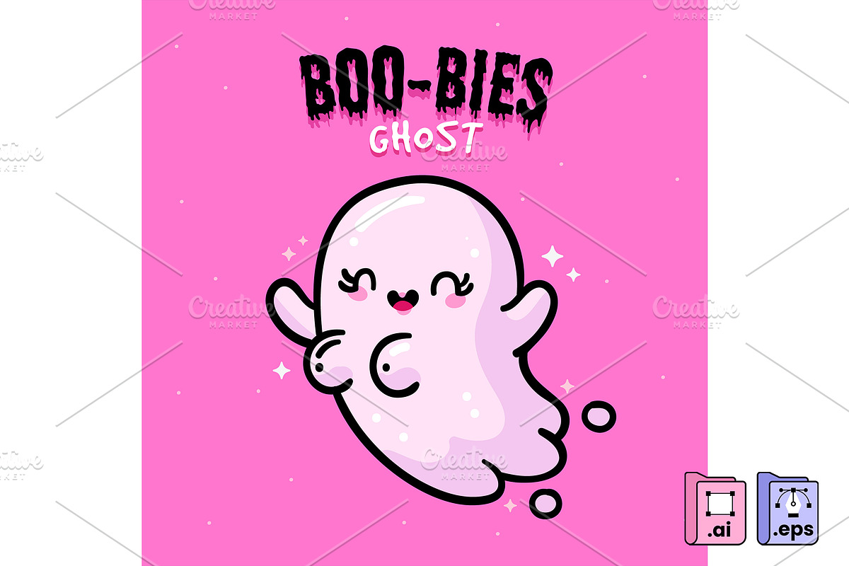 BOO-Bies Ghost, a Seasonal Illustration by MISS CHATZ (Photo 2 of 3)