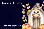 Autumn Owl House Sublimation, an Illustration by CitraGraphics (Thumbnail 5 of 6)