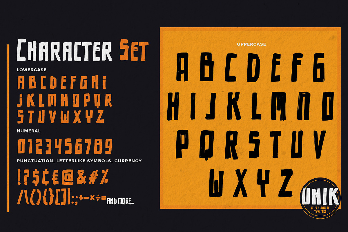 Unik – Unique Font, a Sans Serif Font by Almarkhatype (Photo 8 of 8)