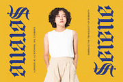 Bluster Elation Modern Blackletter, a Blackletter Font by timelesstype.co (Thumbnail 2 of 20)