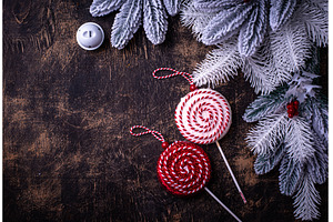 Christmas background with white tree, a Holiday Photo by Yulia Furman