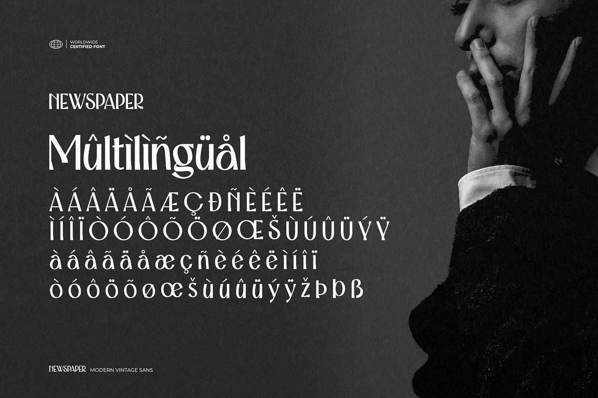 Newspaper Modern Vintage Sans Serif, a Sans Serif Font by ikiiko (Photo 7 of 7)