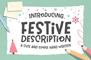 Festive Description Font, a Script Font by Nobu Collections (Thumbnail 1 of 9)