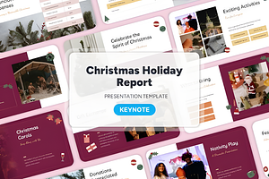 Christmas Holiday Report - Keynote, a Presentation Template by Ink Gallery