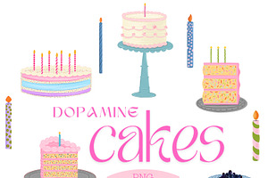 Dopamine Birthday Cakes 37 PNG
