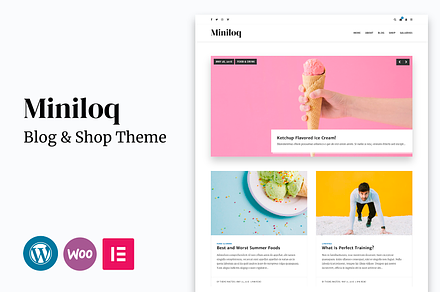 Miniloq - Blog&Shop WordPress Theme
