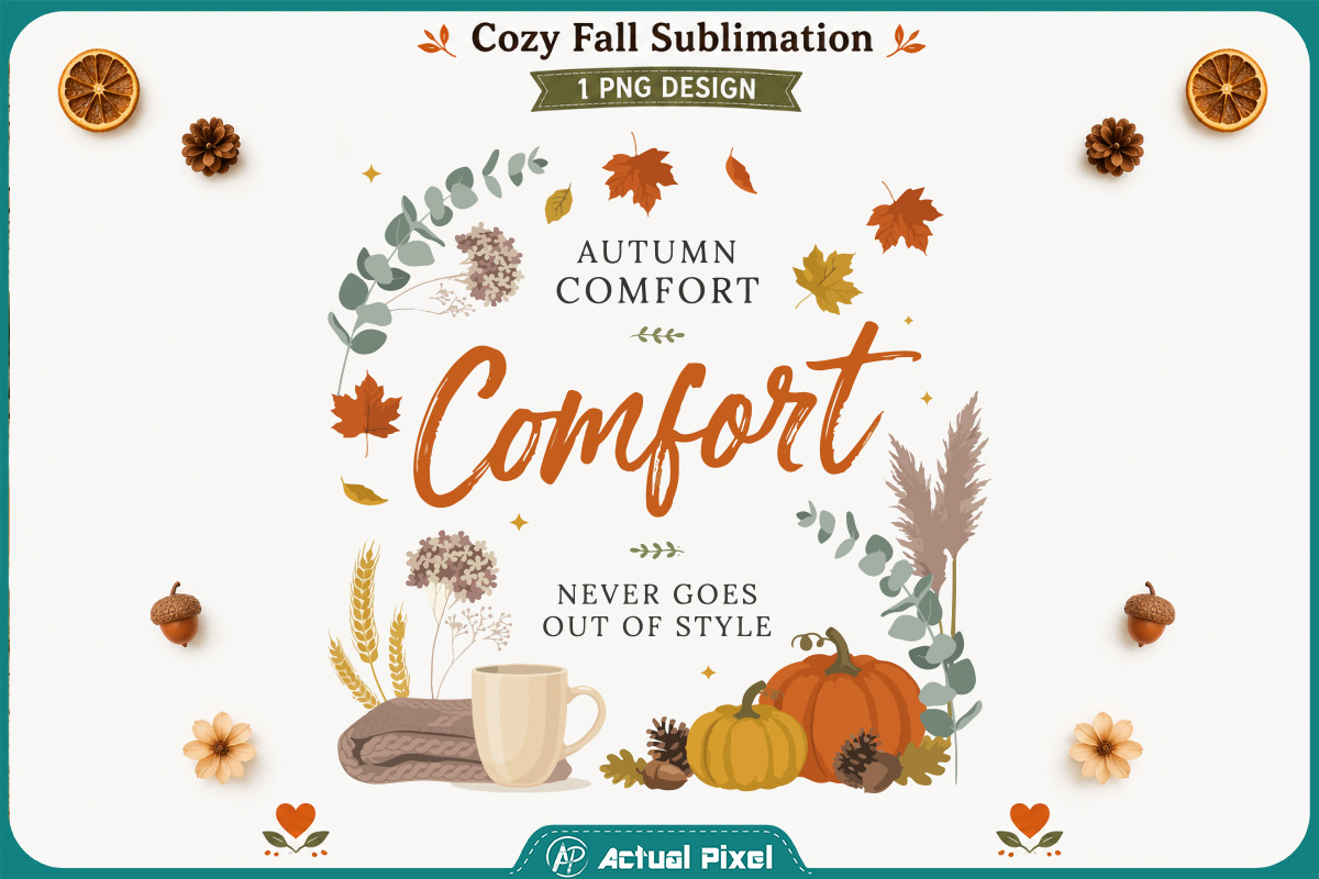 Cozy Fall Sublimation Quotes Bundle, a Seasonal Illustration by Actual Pixel (Photo 3 of 20)