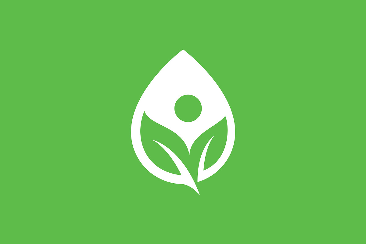 Natural Green Leaf Water Drop Logo, a Branding & Logo Template by Signatoro (Photo 5 of 5)