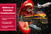 Lips & Mouths Digital Collage Pack, an Object Graphic by Collage Supply Co (Thumbnail 3 of 3)