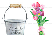 Watercolor flower vases clipart, an Illustration by ArtfulStudio (Thumbnail 5 of 10)