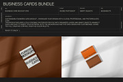 Business Cards Mockup Bundle – 6 PSD, a Merchandise Mockup by FURIOSO mockups (Thumbnail 5 of 15)