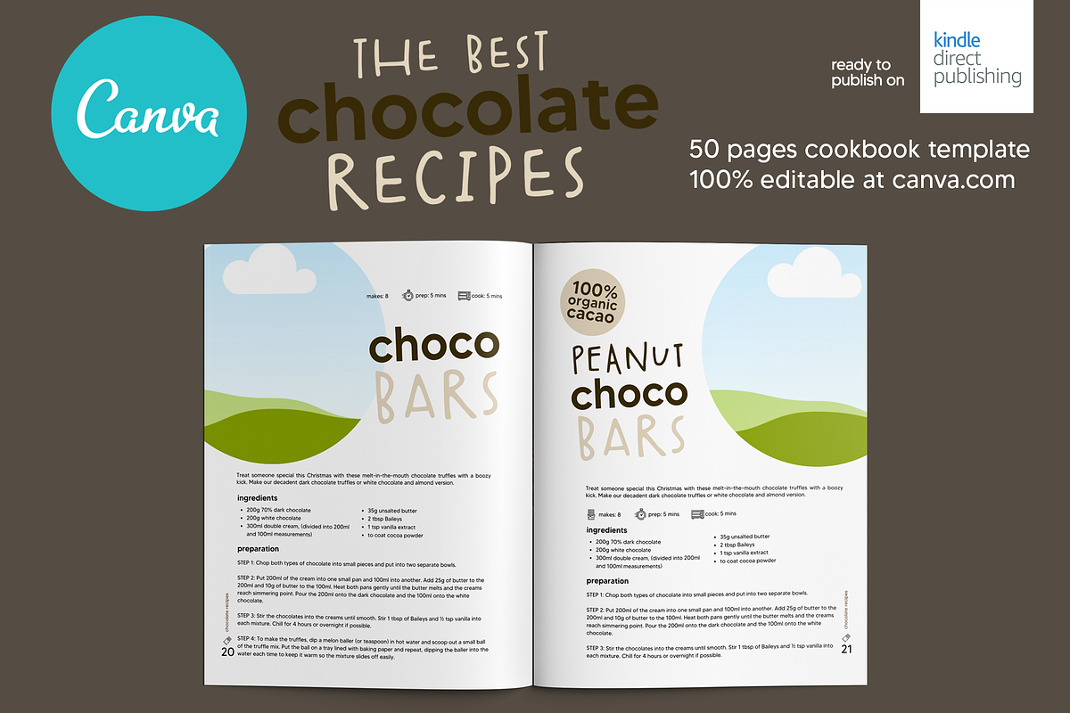 Canva Chocolate 8.5x11in Template, a Magazine Template by DeLaGranSiete (Photo 9 of 10)