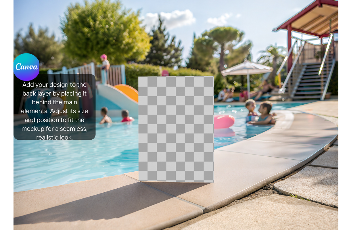Fun Poolside Party Invitation Mockup, a Product Mockup by MockupWizard (Photo 3 of 5)