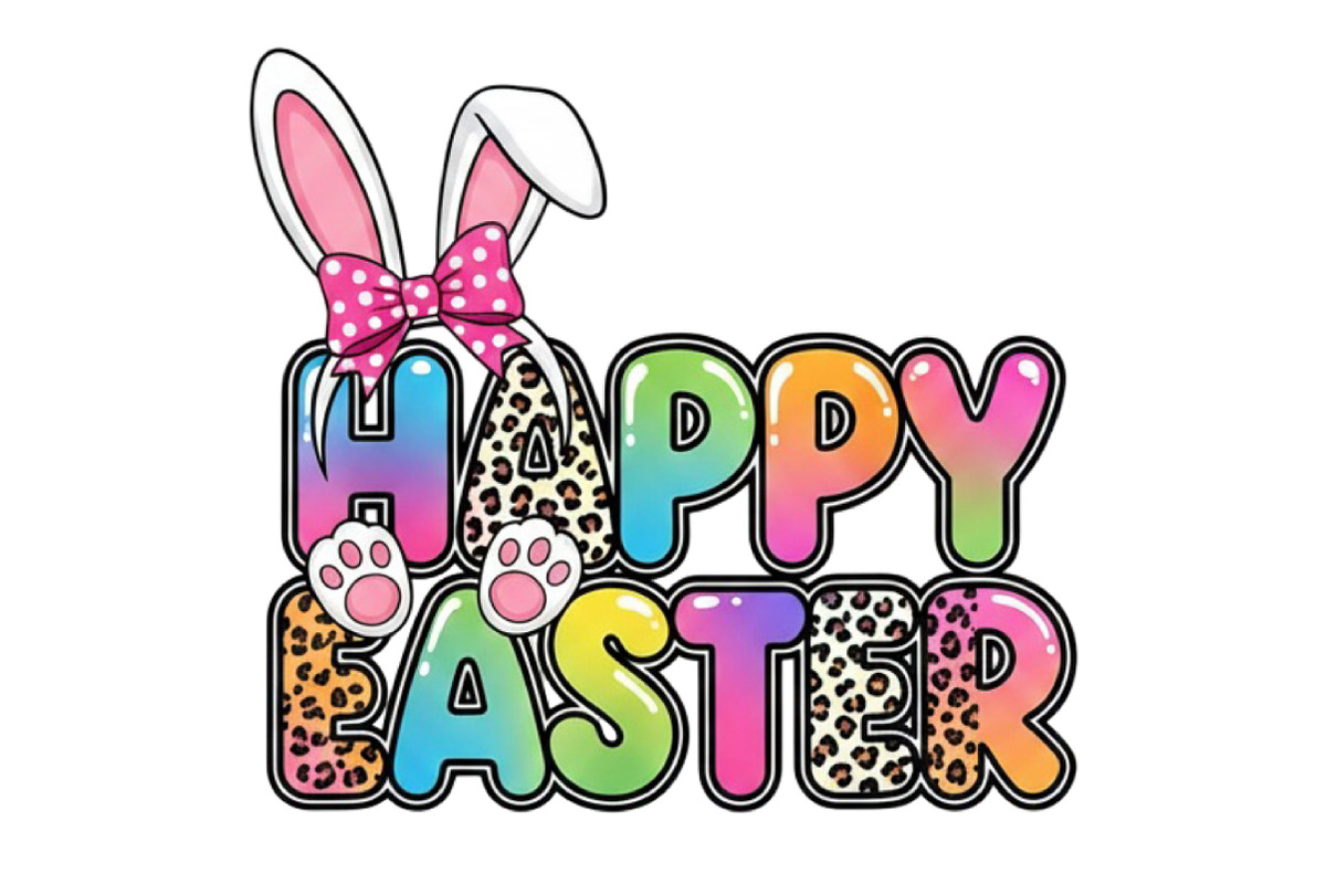 Happy Easter Bunny PNG, Colorful, an Illustration by Designking (Photo 5 of 6)