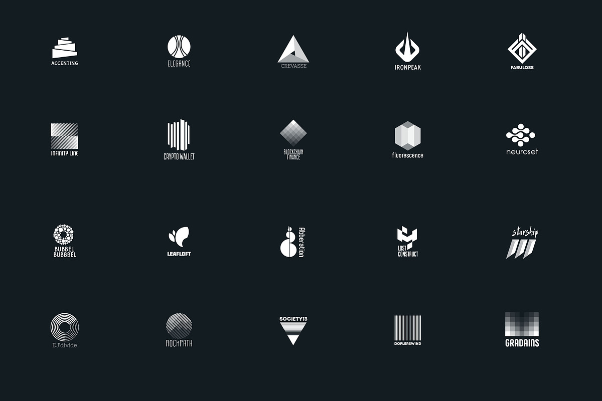 20 abstract logo, a Branding & Logo Template by airunreal (Photo 2 of 4)