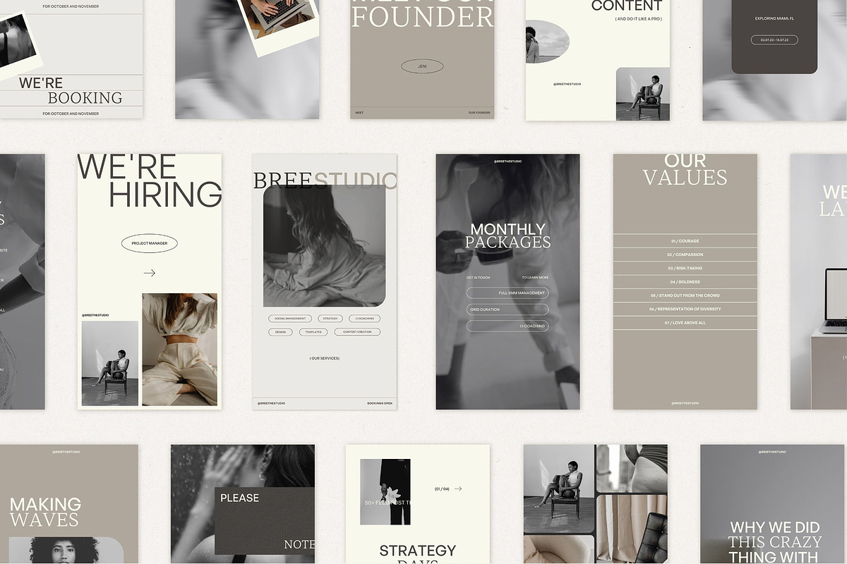 100+ Bold Modern Instagram Templates preview 3