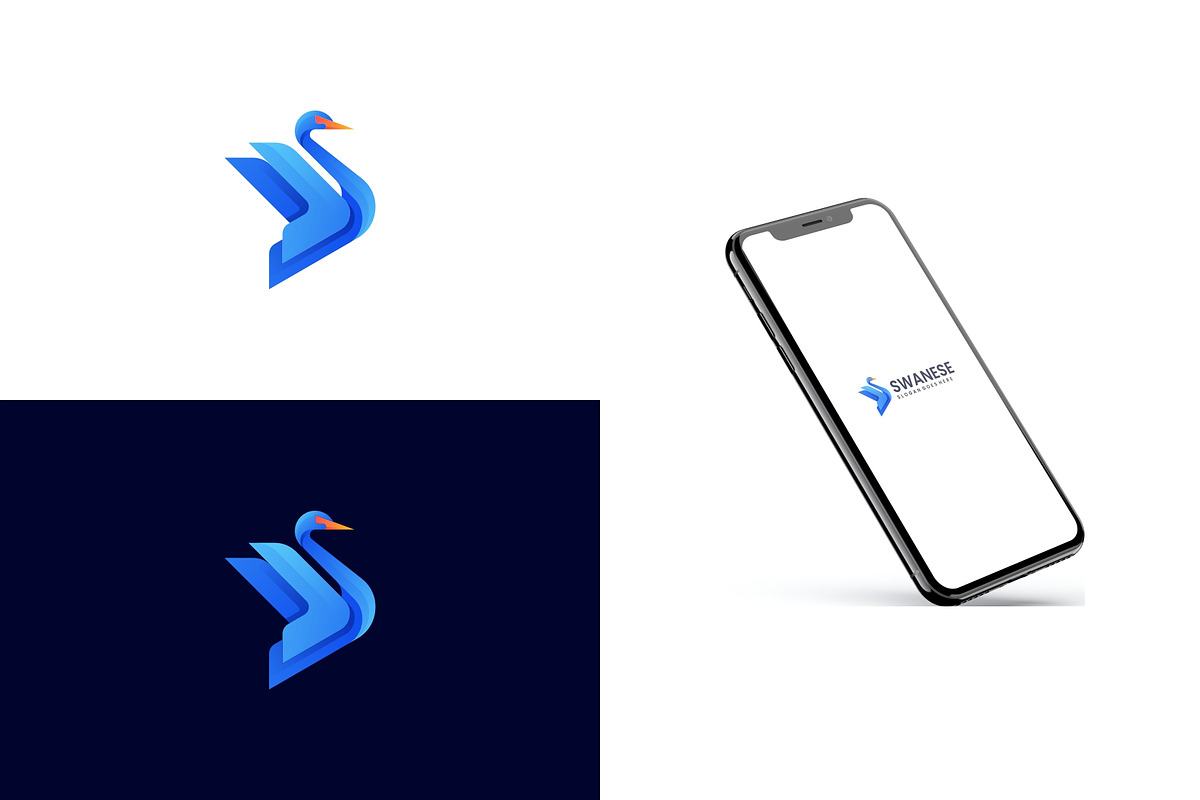 Gradient Modern Swan Logo Design, a Branding & Logo Template by Artnivora.Std (Photo 2 of 4)