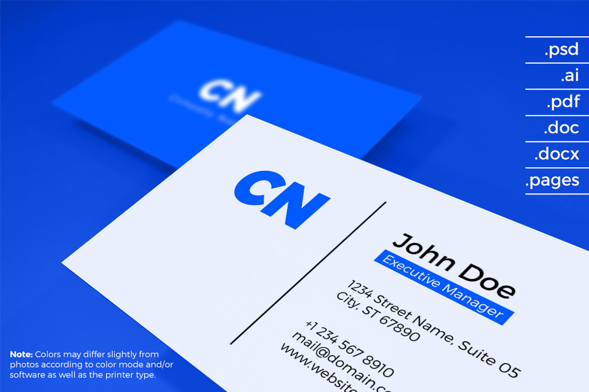 CN | Business Cards, a Business Card Template by Pixel Strawberry (Photo 1 of 6)