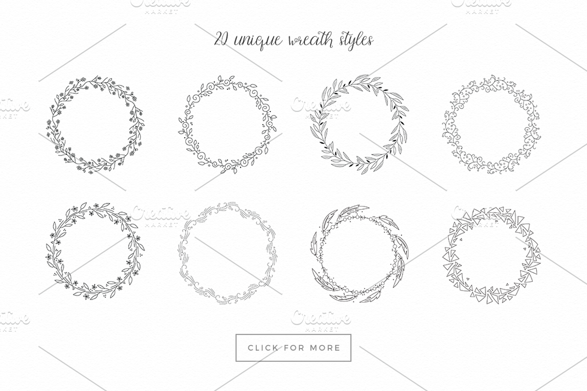 Junik Wreaths & Borders, a Work Illustration by Junik Studio (Photo 2 of 4)