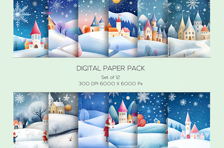 Whimsical Christmas Paper Set