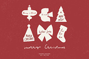 Vintage Christmas Clipart, a Decorative Illustration by Barkova Nadya (Thumbnail 1 of 9)