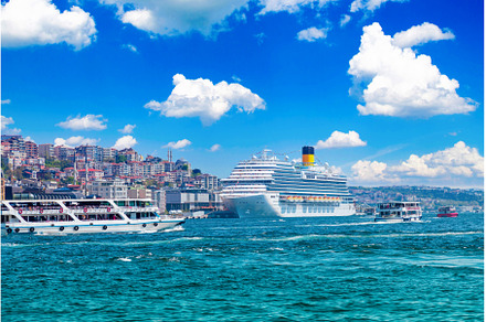 Bosphorus strait in Istanbul, an Architecture Photo by Web Engine Design