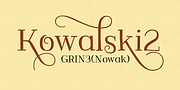 Kowalski2, a Handwritten Font by GRIN3 (Nowak) (Thumbnail 1 of 6)