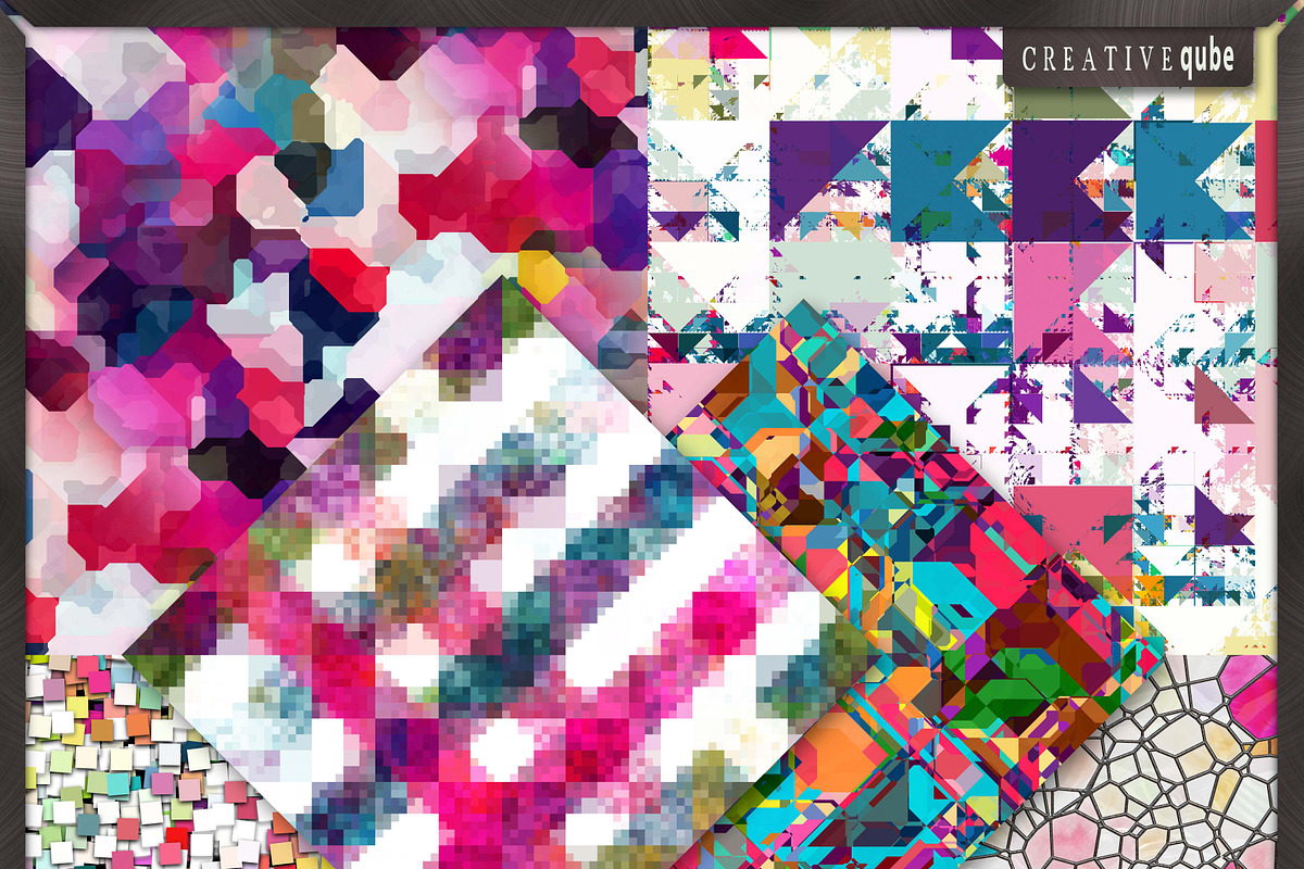 Aztec Triangle Digital Paper preview 3