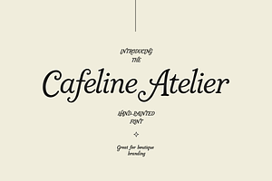 Cafeline Atelier Font, a Serif Font by gafaroff studio