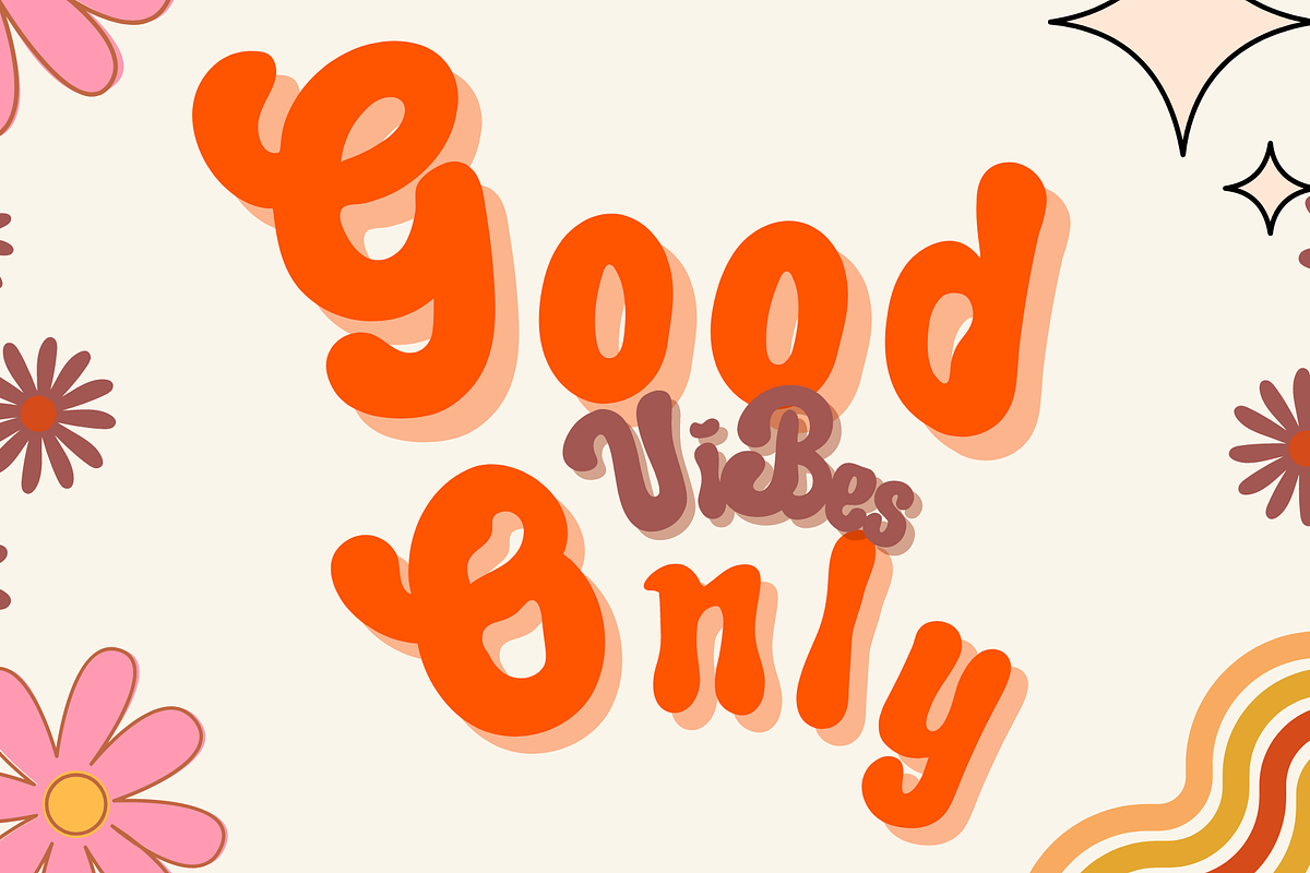 Groovy Love, a Script Font by nongnuchpolyiam1 (Photo 2 of 4)