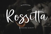 Rossitta Modern Script Font, a Script Font by Giant Design (Thumbnail 1 of 10)