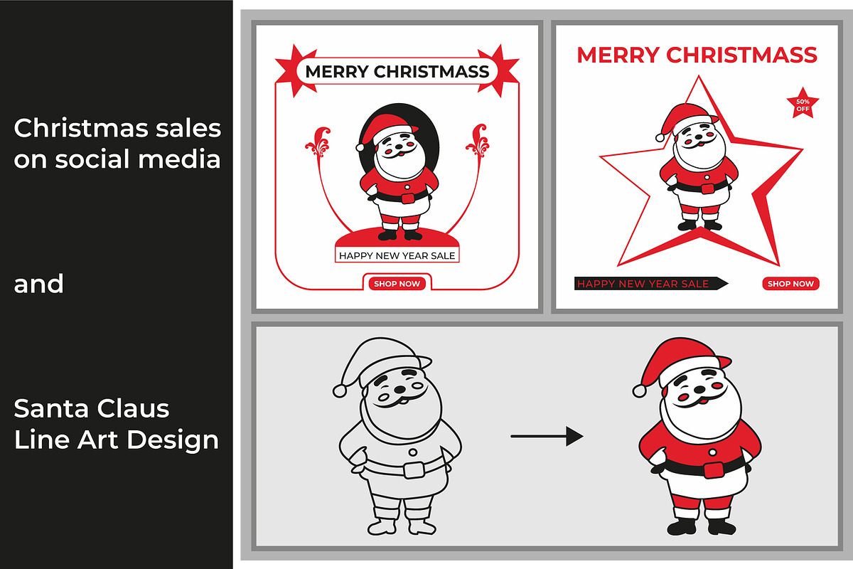 Christmas Sales Design, a Social Media Template by Lakhan1998 (Photo 3 of 4)