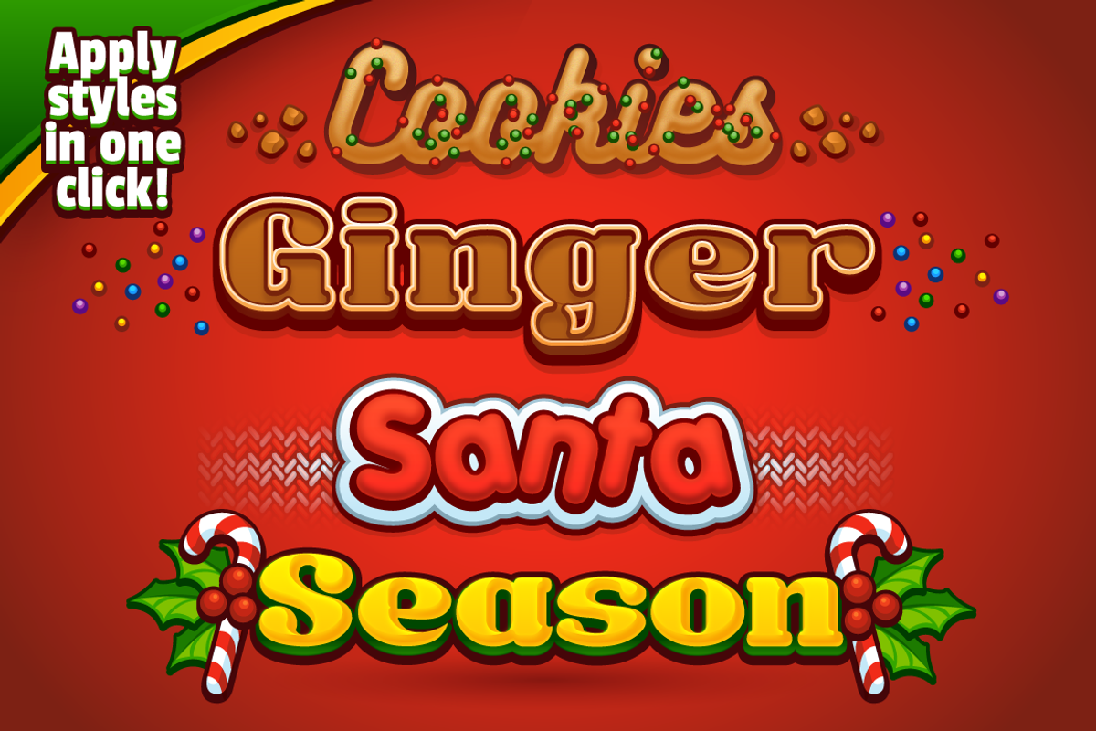 Christmas Graphic Styles & Logo Kit preview 5