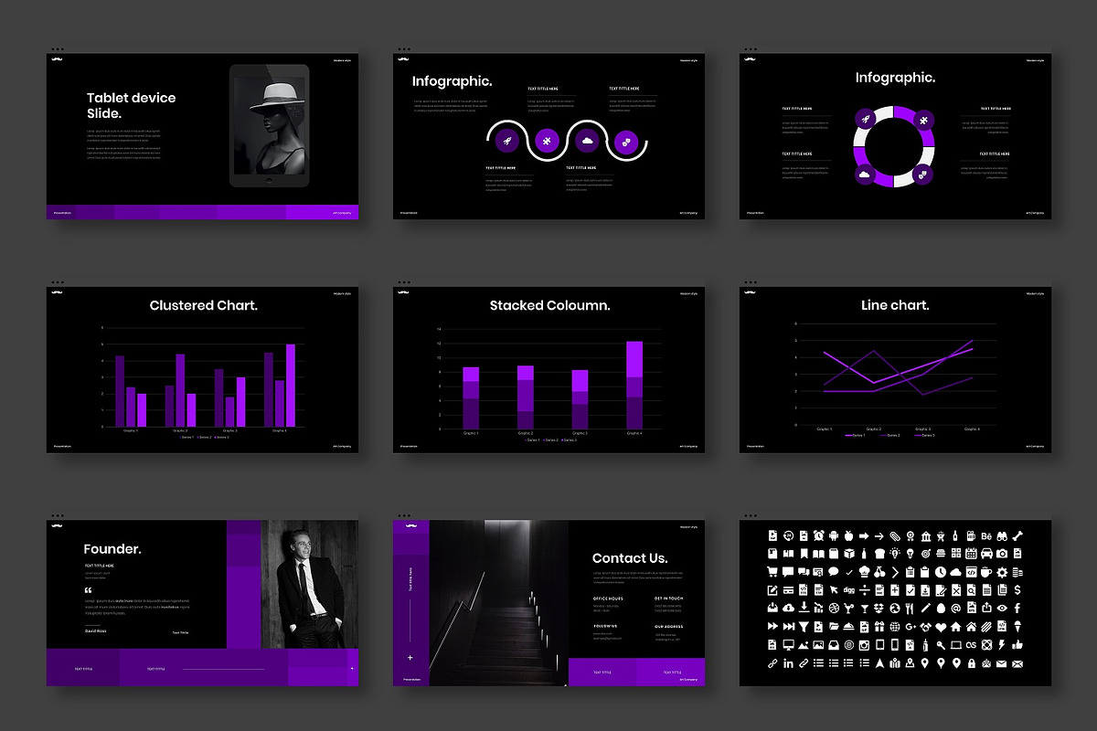Diaz – Business PowerPoint Template, a Presentation Template by Dens Creative Studio (Photo 5 of 6)